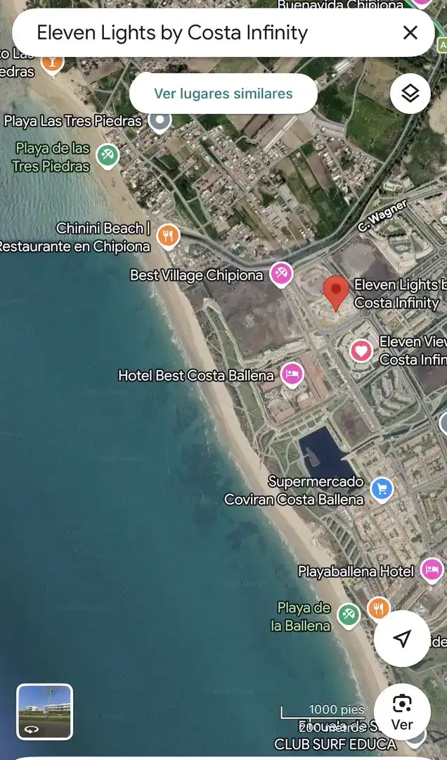 Vista exterior de Pis en venda en Chipiona amb Aire condicionat, Piscina i Balcó