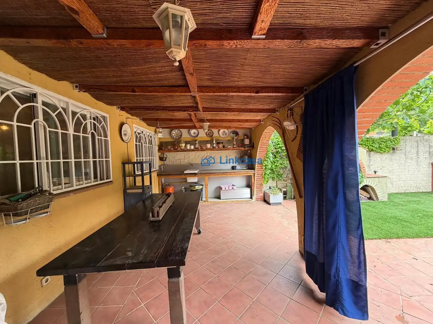 Terraza de Casa adosada en venta en Velilla de San Antonio con Aire acondicionado, Calefacción y Jardín privado
