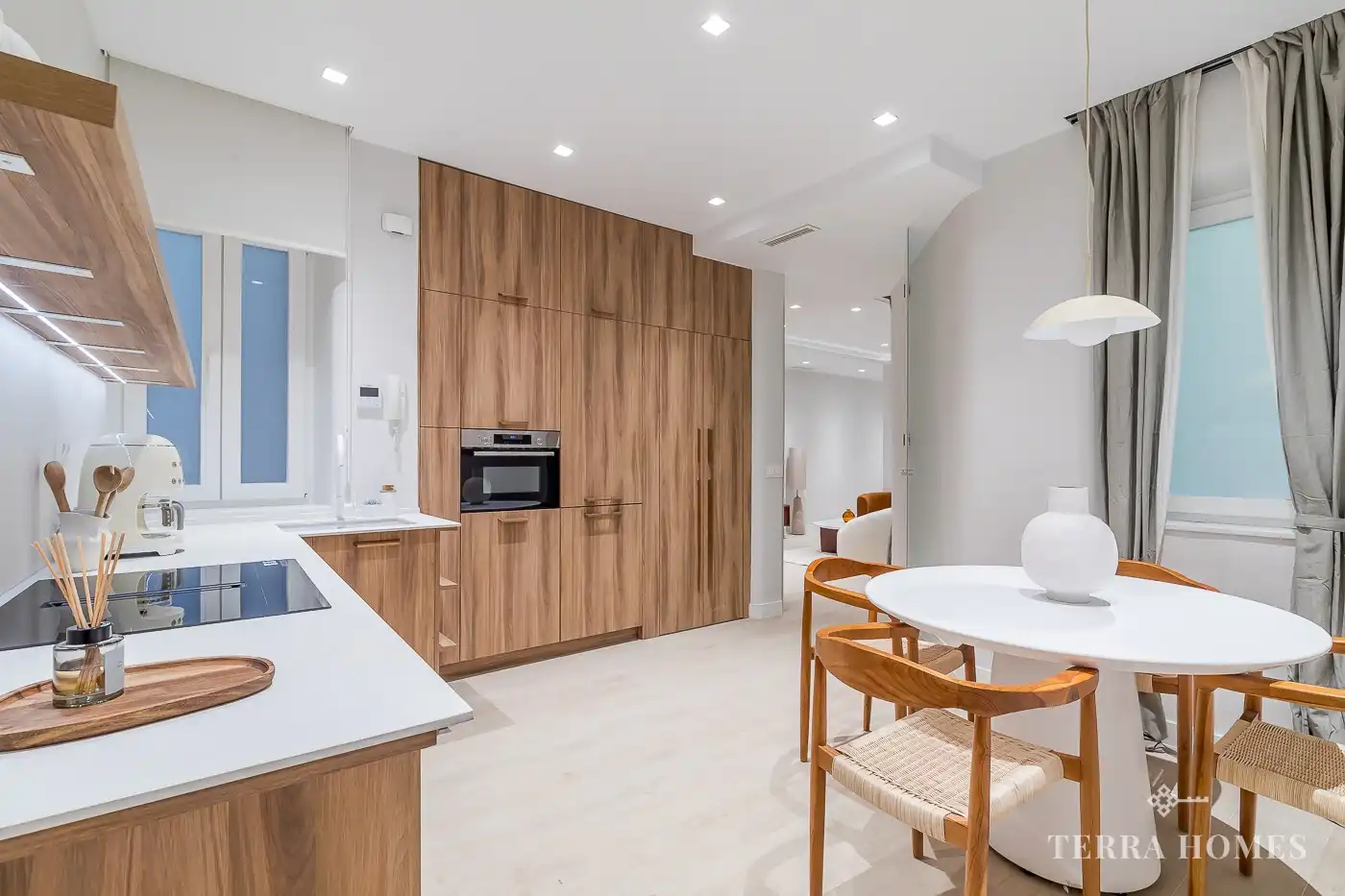 Cocina de Apartamento de alquiler en Madrid con Aire acondicionado, Amueblado y Internet