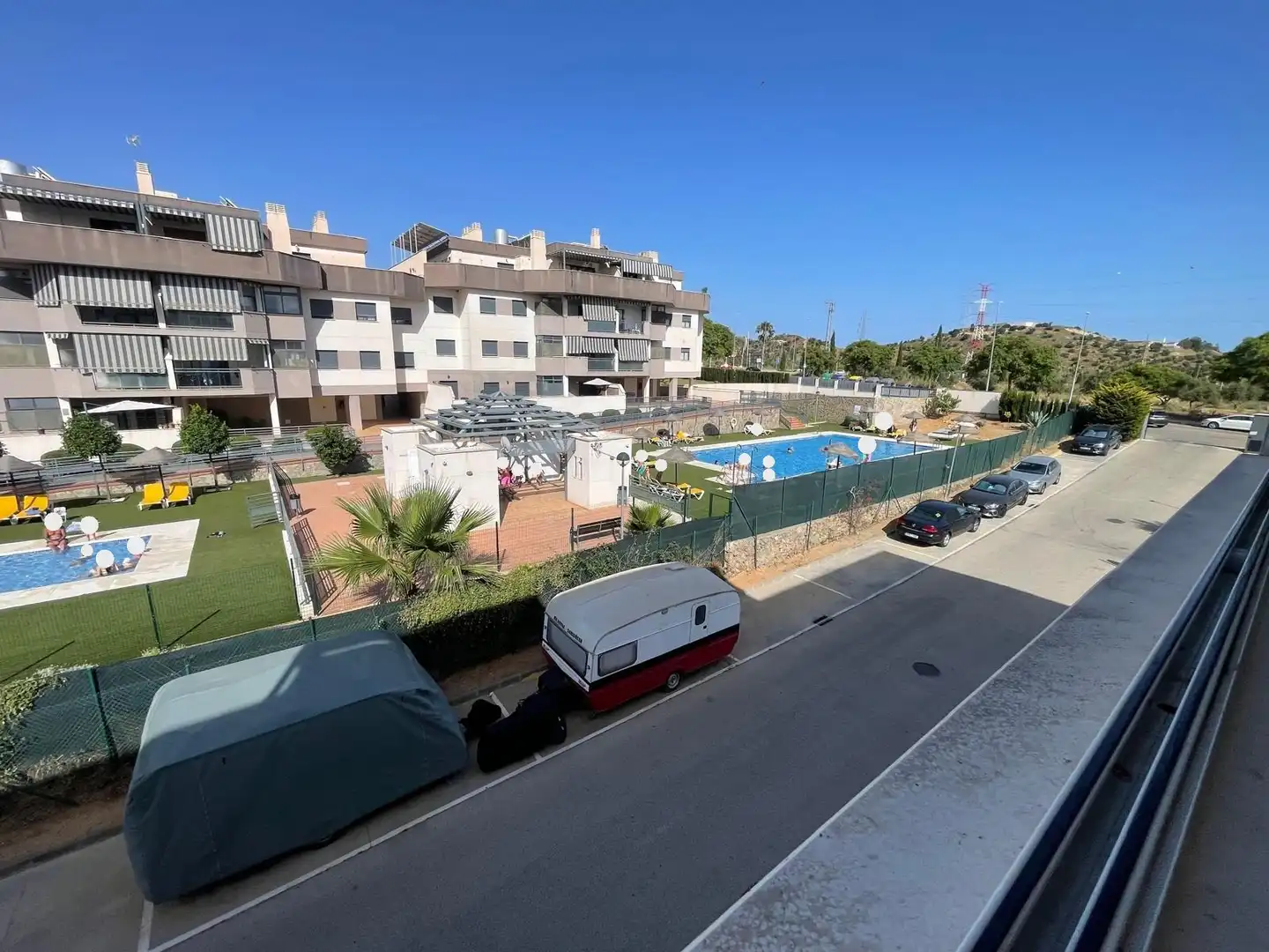 Außenansicht von Wohnung zum Verkauf in Málaga mit Klimaanlage, Terrasse und Abstellraum