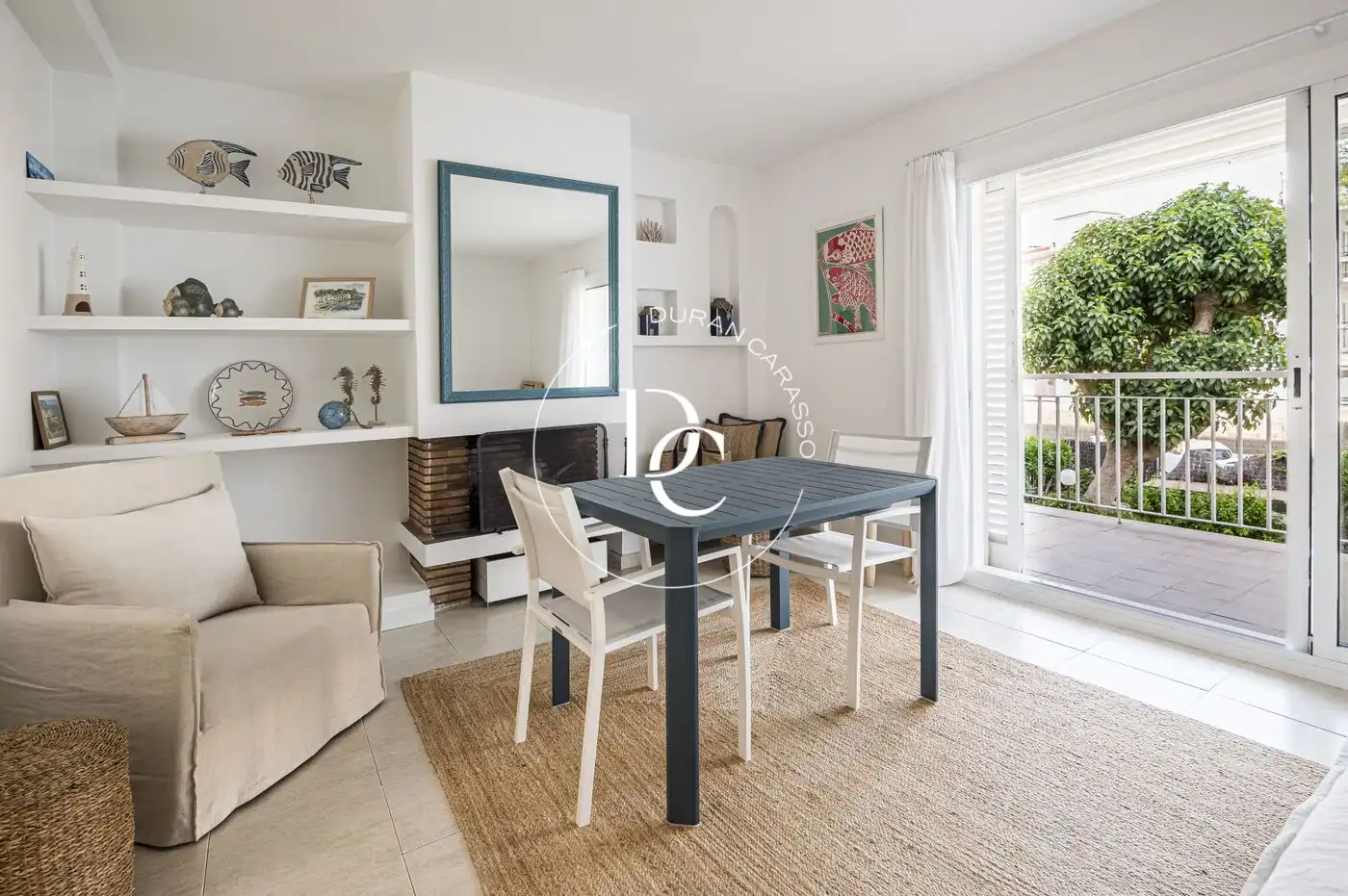 Esszimmer von Wohnung zum Verkauf in Sitges mit Klimaanlage, Heizung und Privatgarten