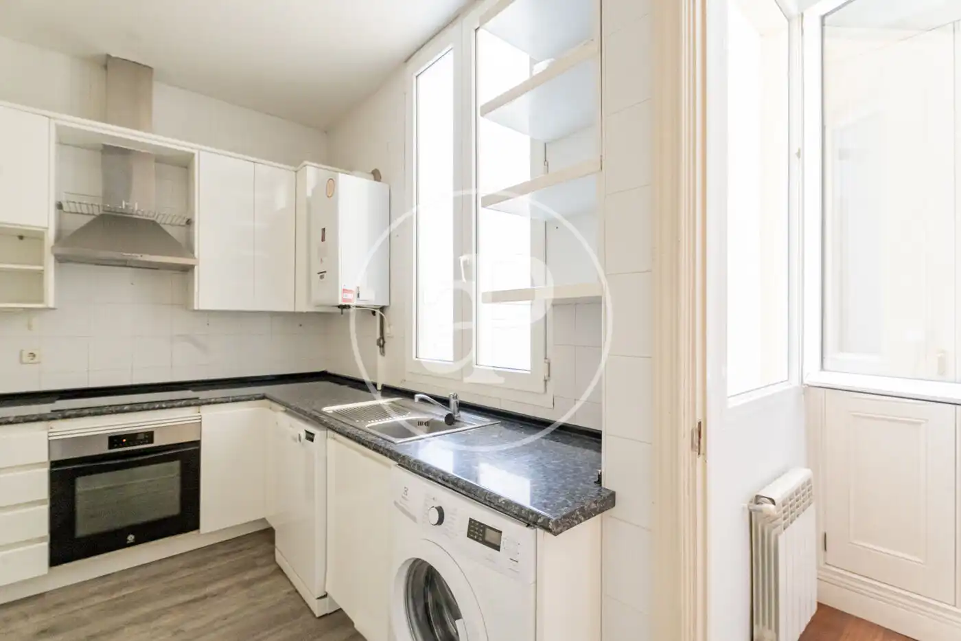 Kitchen of Flat for rent in Madrid  with Heating, Storage room and Balcony