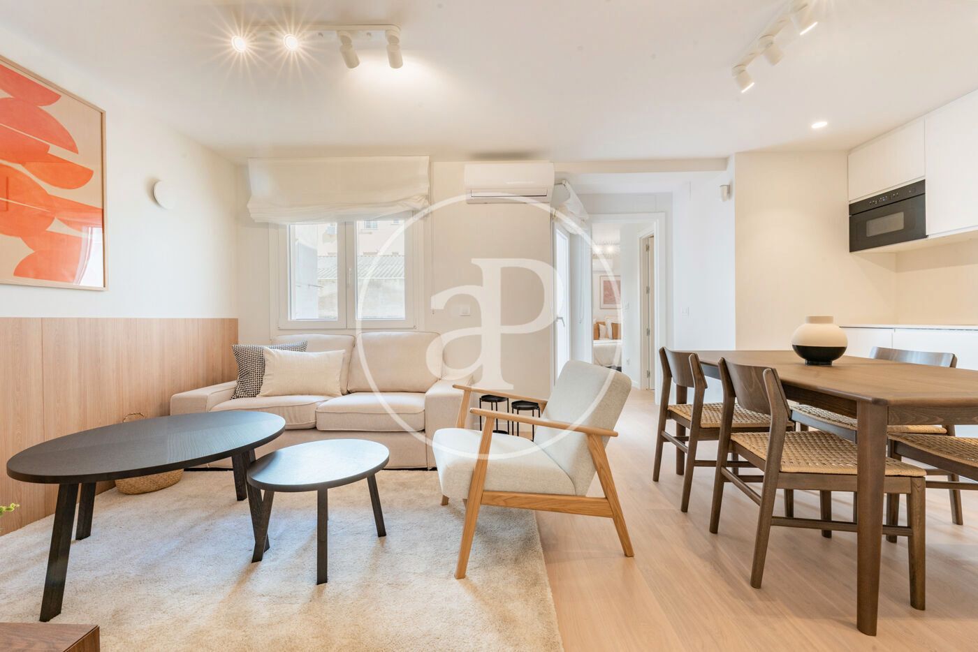 Sala de estar de Piso en venta en  Madrid Capital con Aire acondicionado, Calefacción y Terraza