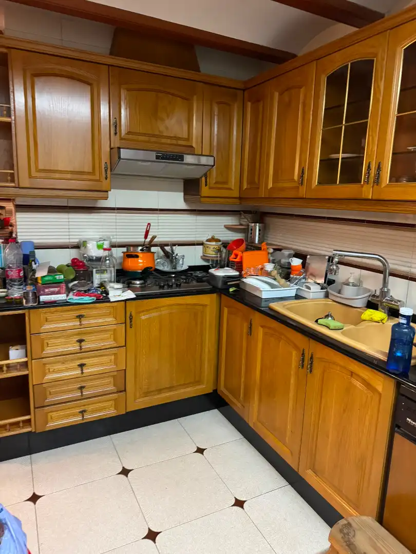 Kitchen of Flat for sale in Valencia  with Air Conditioner, Terrace and Balcony