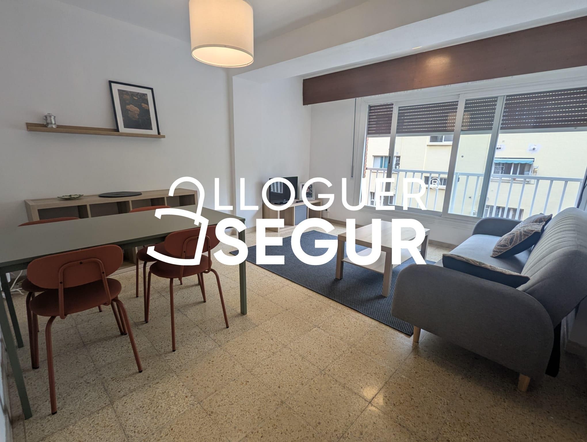 Sala d'estar de Pis de lloguer en  Barcelona Capital amb Calefacció i Moblat