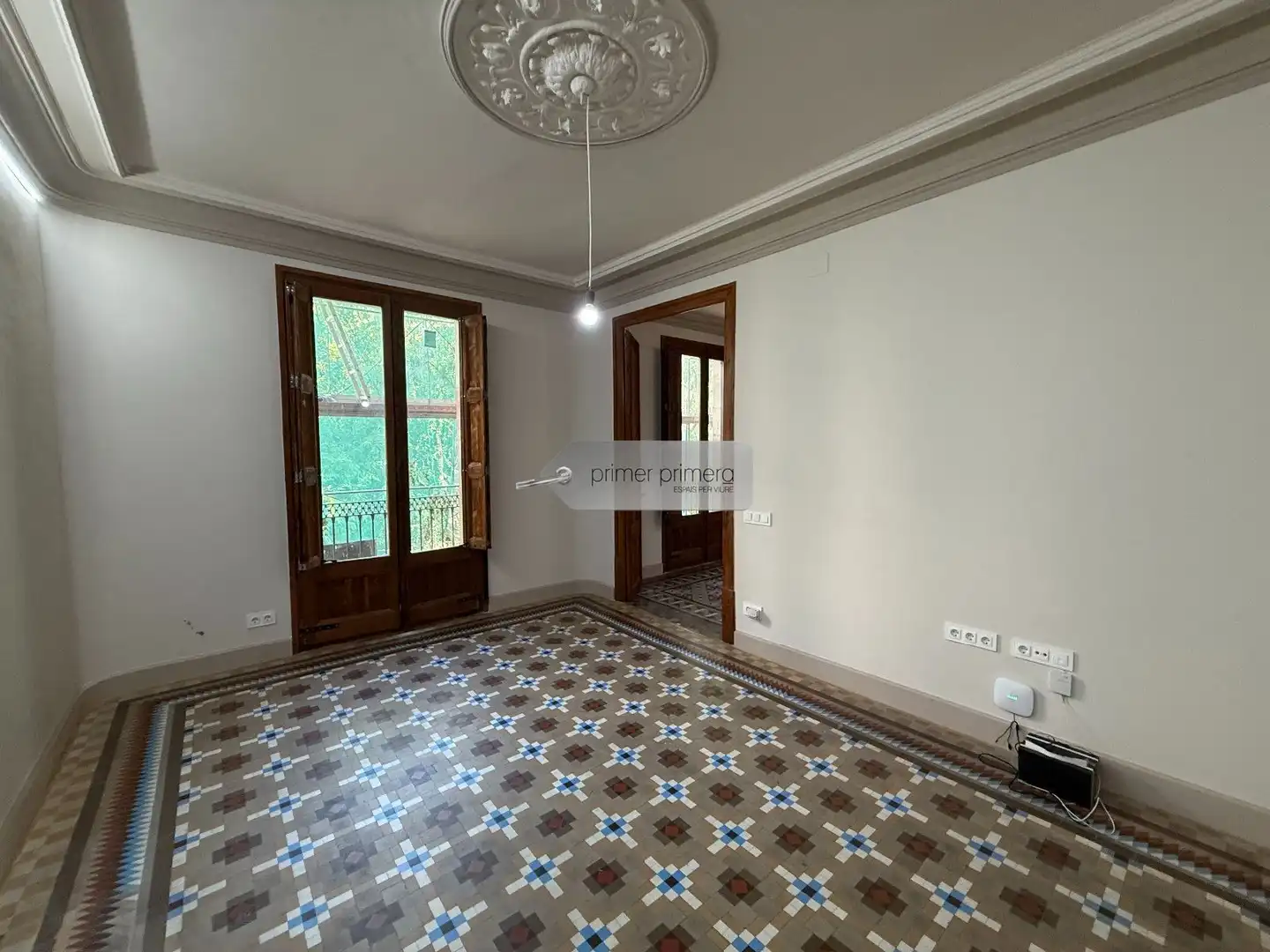 Sala de estar de Piso en venta en Barcelona con Aire acondicionado, Calefacción y Parquet