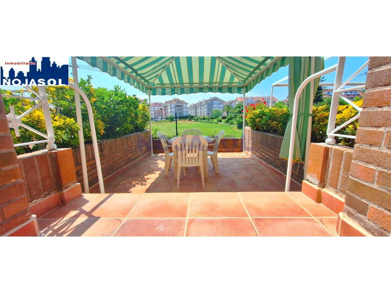 Jardí de Apartament en venda en Noja amb Calefacció, Parquet i Terrassa