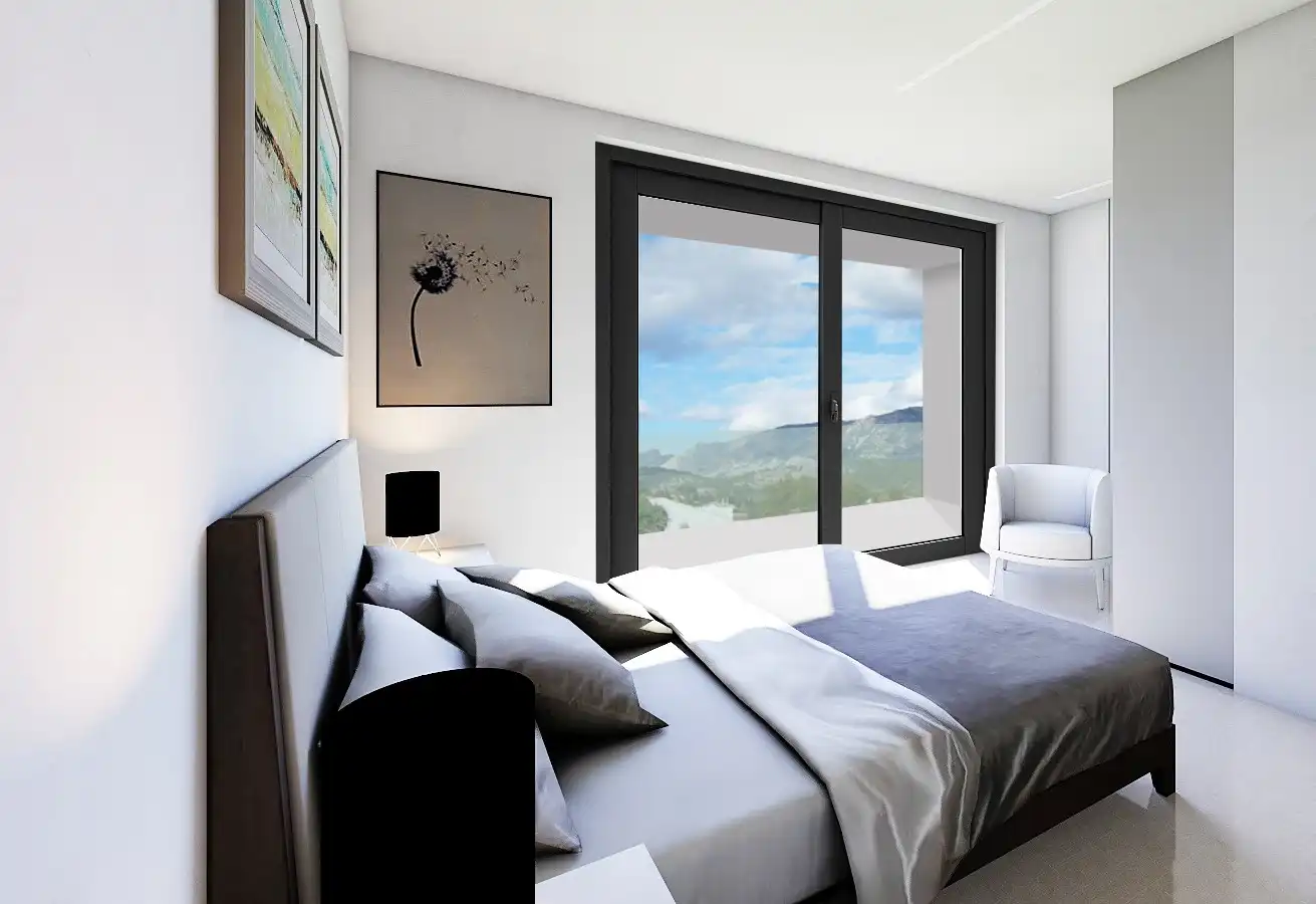Habitación de Casa adosada en venta en Polop con Terraza, Trastero y Horno