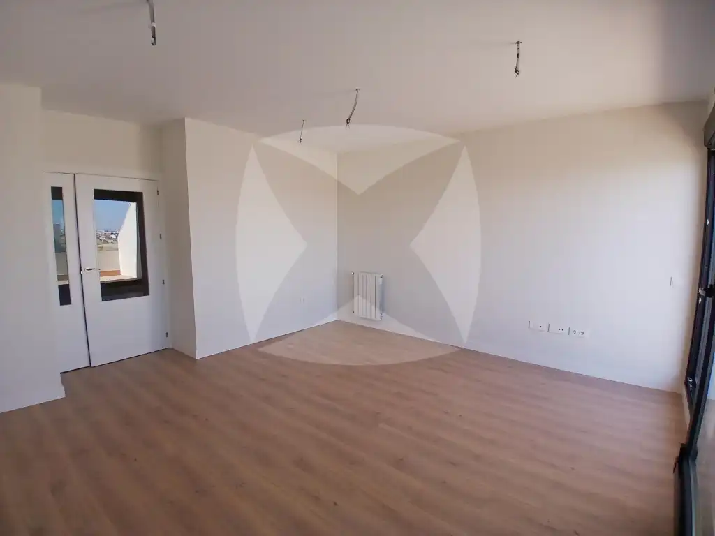 Wohnzimmer von Wohnung zur Miete in Badajoz mit Klimaanlage, Privatgarten und Terrasse