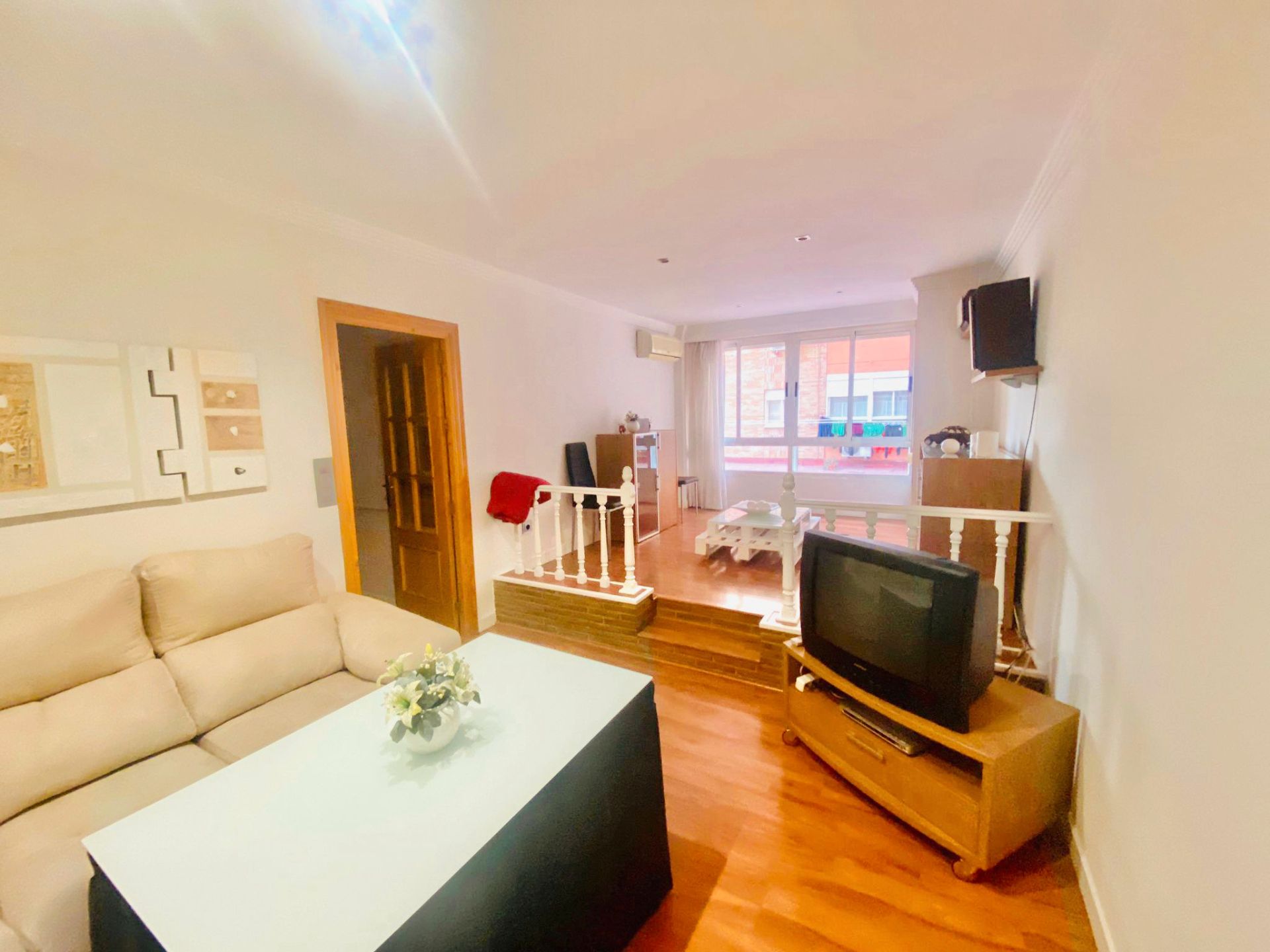 Sala d'estar de Pis de lloguer en  Granada Capital amb Aire condicionat, Calefacció i Parquet