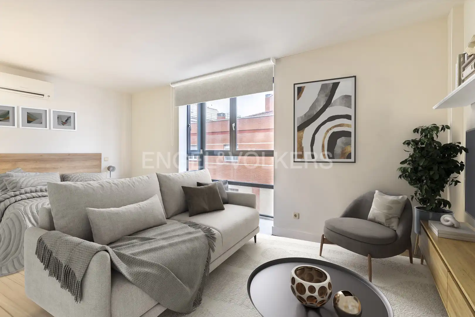 Living room of Apartments for rent in Madrid  with Air Conditioner, Heating and Terrace