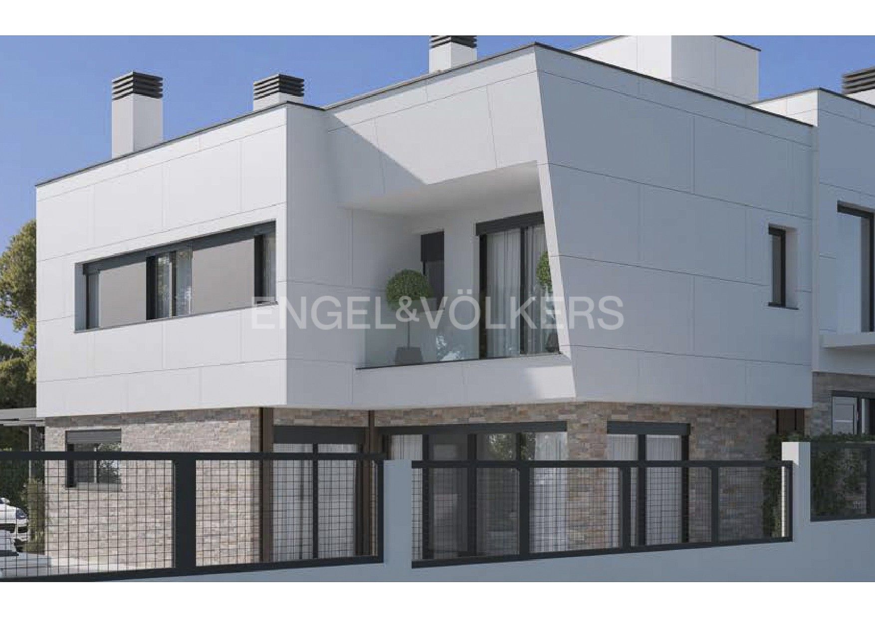 Vista exterior de Casa adosada en venda en Pozuelo de Alarcón amb Calefacció, Jardí privat i Piscina