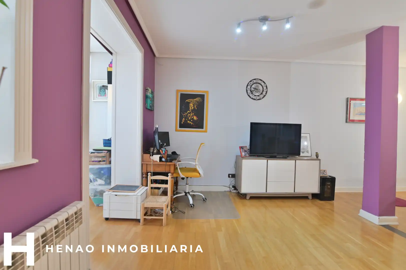 Sala d'estar de Pis en venda en Bilbao  amb Moblat, Forn i Rentadora