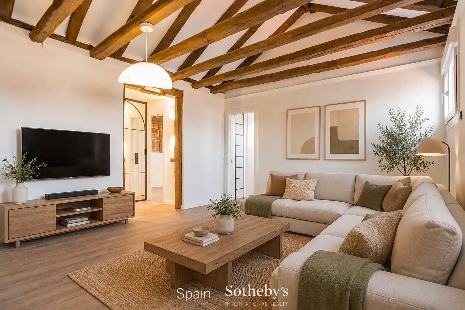 Wohnzimmer von Wohnungen zum Verkauf in Madrid mit Klimaanlage und Heizung