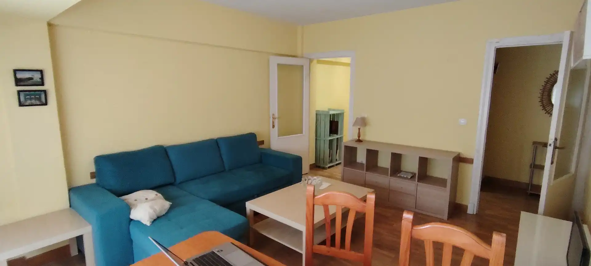 Living room of Flat for rent in Salamanca  with Heating, Parquet flooring and Terrace