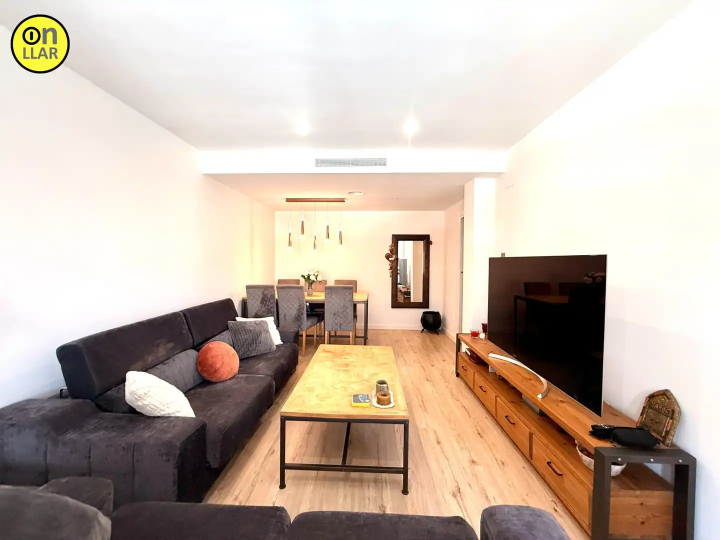 Sala de estar de Piso de alquiler en La Garriga con Parquet, Terraza y Trastero