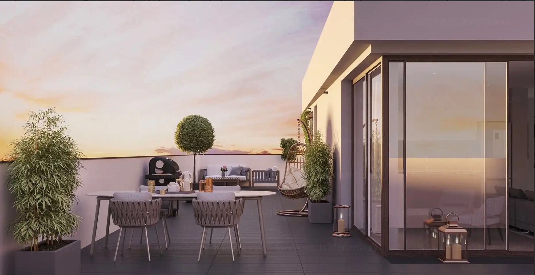 Terrasse von Wohnung zum Verkauf in Sant Boi de Llobregat mit Klimaanlage, Heizung und Privatgarten