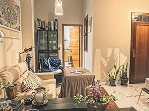 Sala d'estar de Pis de lloguer en  Sevilla Capital amb Aire condicionat, Moblat i Balcó