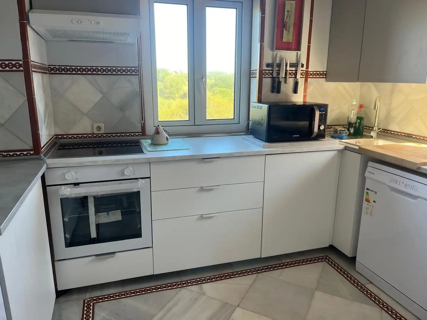 Küche von Maisonette zur Miete in El Puerto de Santa María mit Klimaanlage, Terrasse und Möbliert