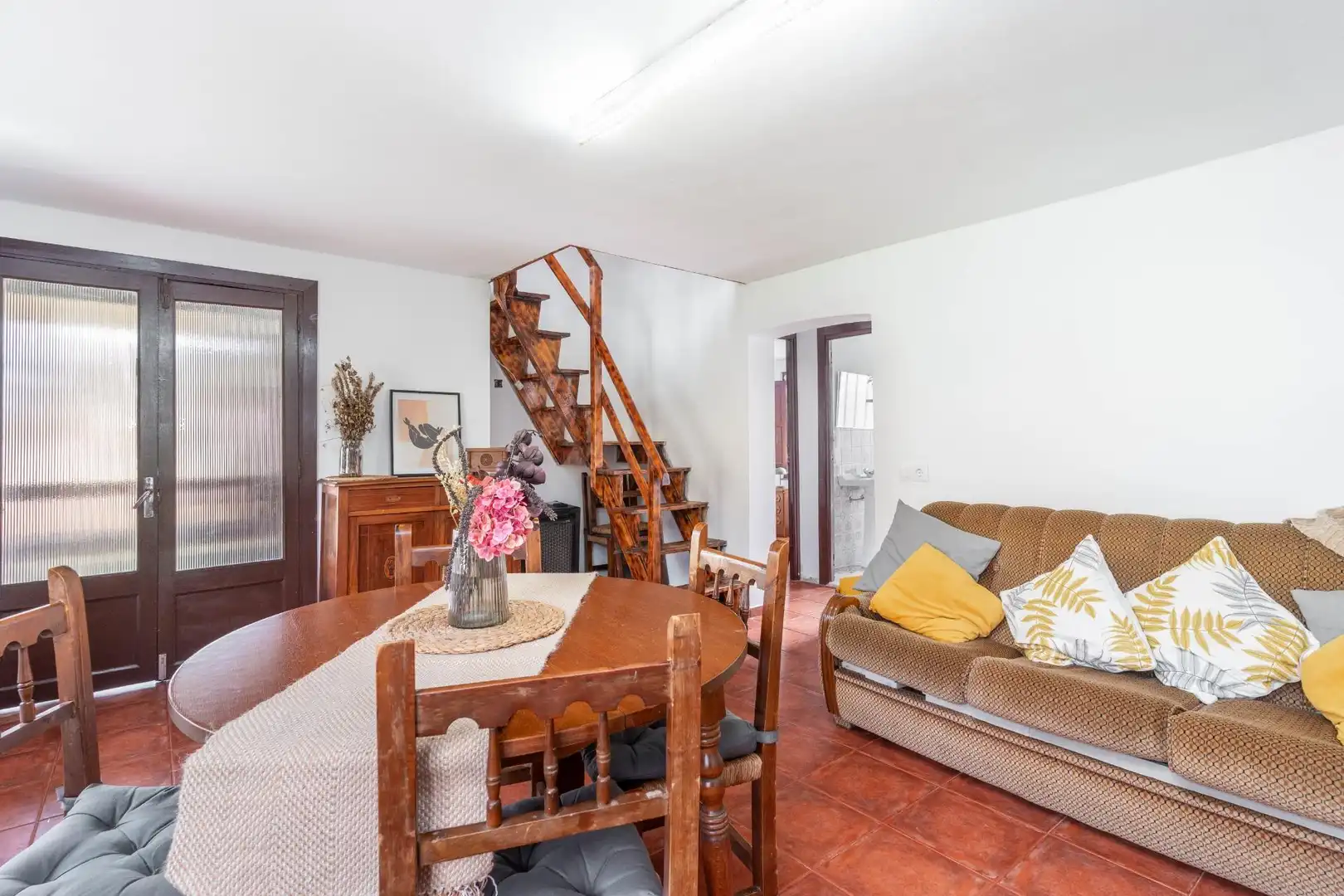 Sala de estar de Casa o chalet en venta en Burón con Jardín privado y Amueblado