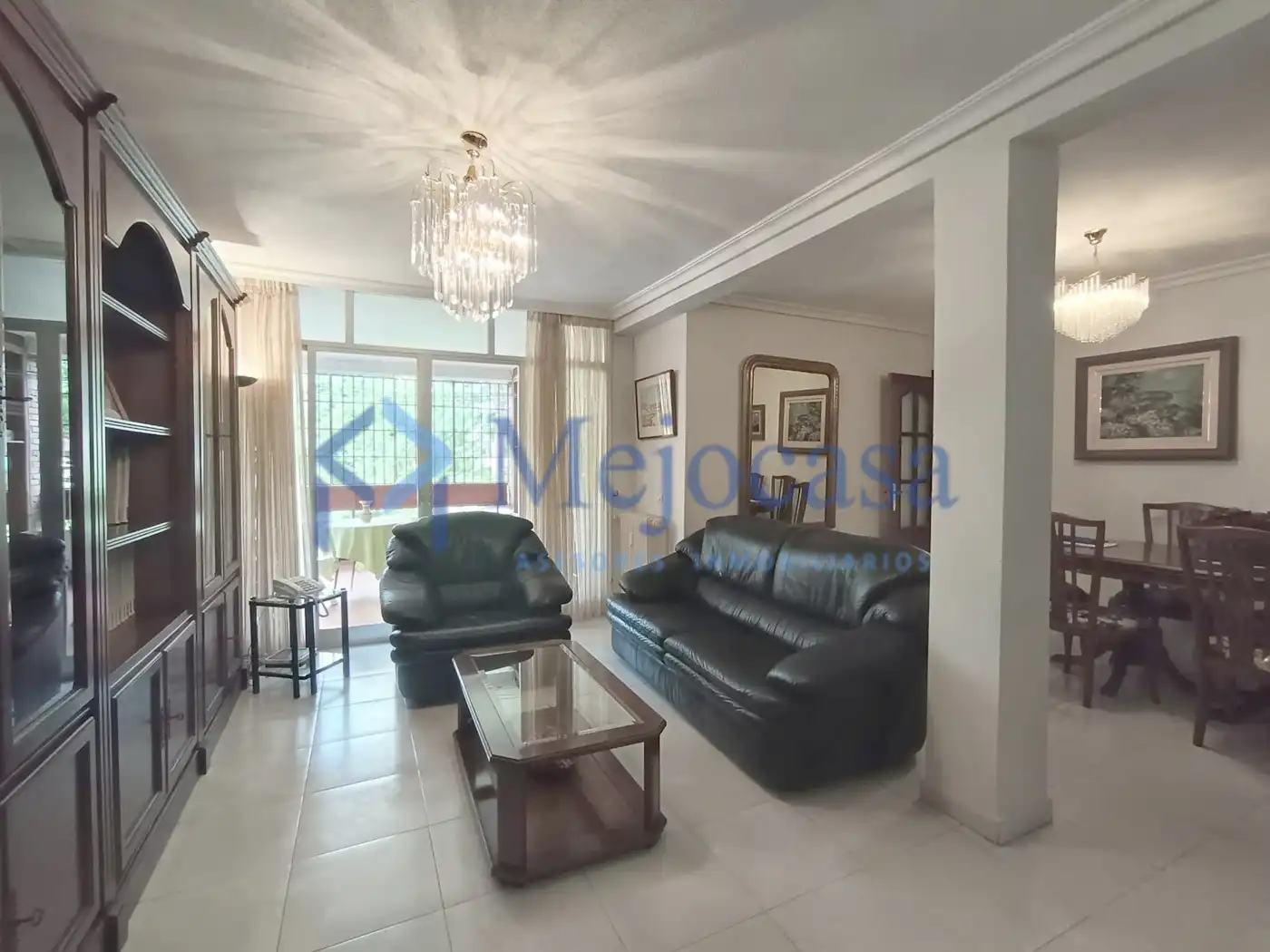 Wohnzimmer von Wohnung zum Verkauf in Madrid mit Heizung, Privatgarten und Terrasse