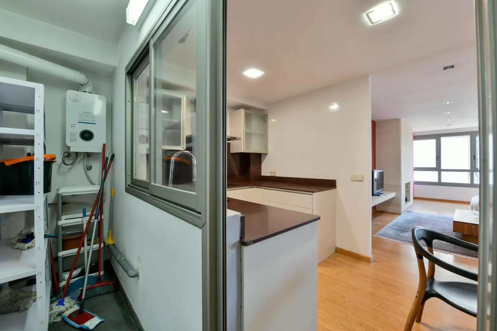 Cocina de Piso en venta en  Palma de Mallorca con Aire acondicionado, Terraza y Amueblado