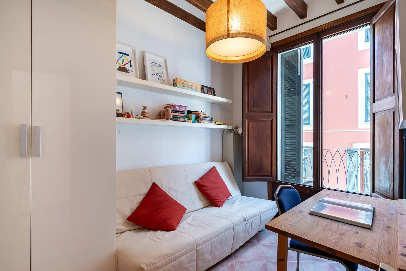 Wohnzimmer von Dachboden zum Verkauf in  Palma de Mallorca mit Klimaanlage, Möbliert und Balkon