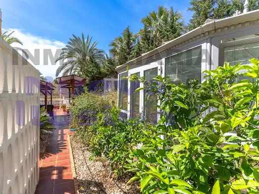 Garden of Houses for sale in Roquetas de Mar  with Air Conditioner, Heating and Private garden