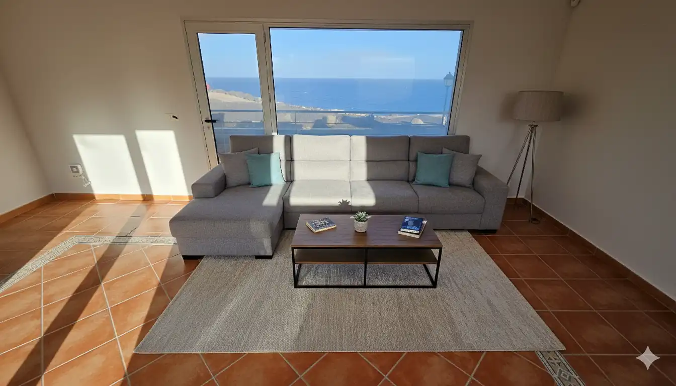 Sala d'estar de Casa o xalet en venda en Antigua amb Calefacció, Jardí privat i Terrassa