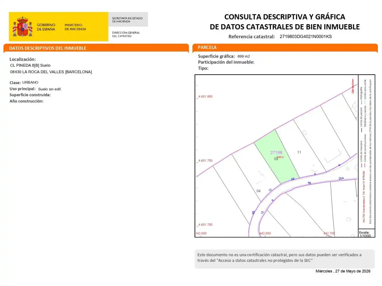 Terreno residenziale in vendita a La Roca del Vallès, imagen 4