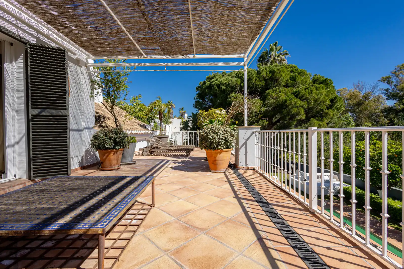 Terraza de Casa o chalet de alquiler en Estepona con Jardín privado, Terraza y Piscina