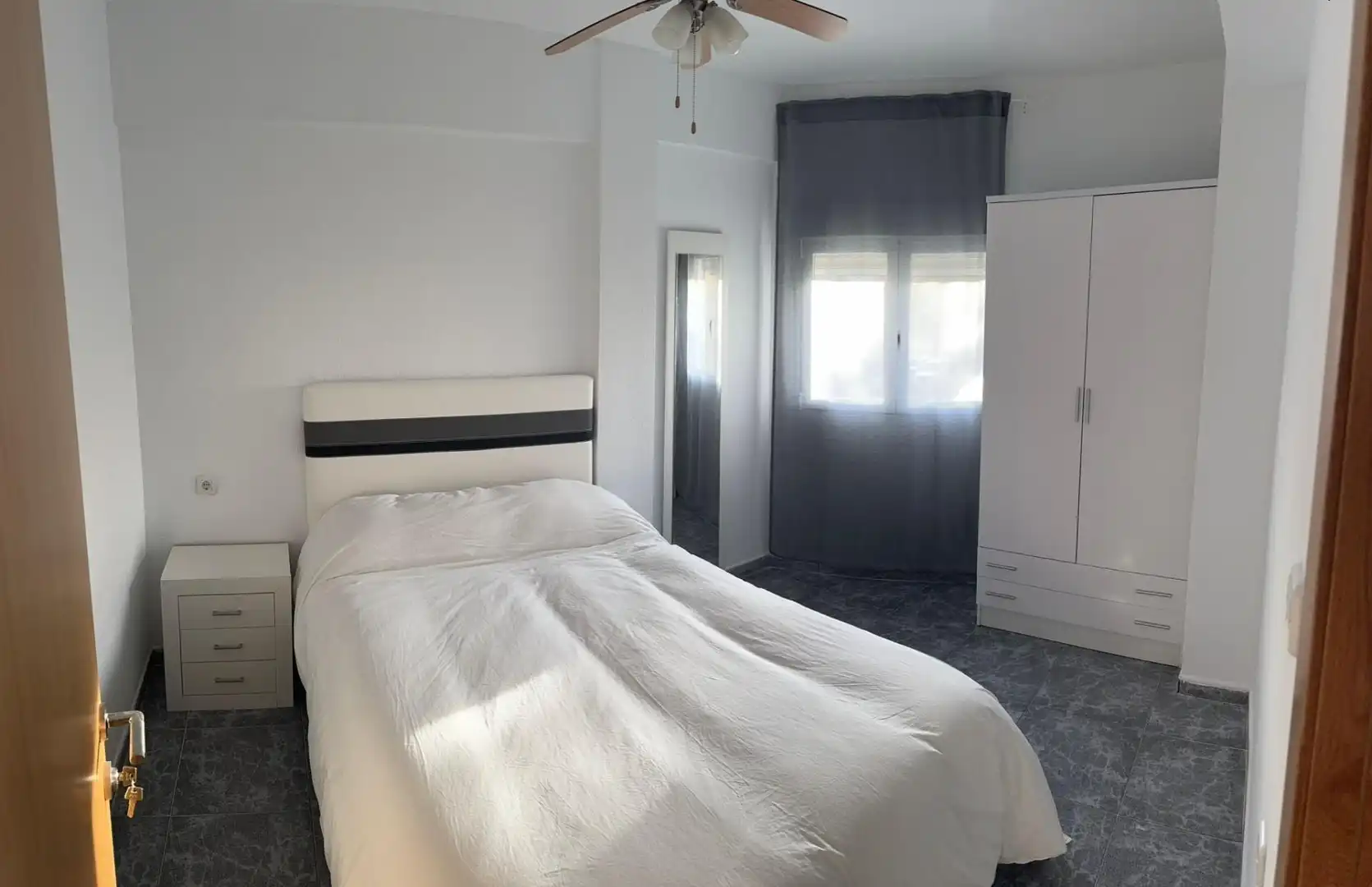 Bedroom of Flat for sale in Roquetas de Mar  with Air Conditioner and Balcony