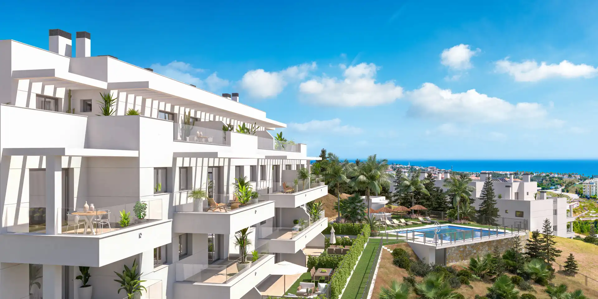 Wohnung mit Pool zum Verkauf in Mijas pueblo