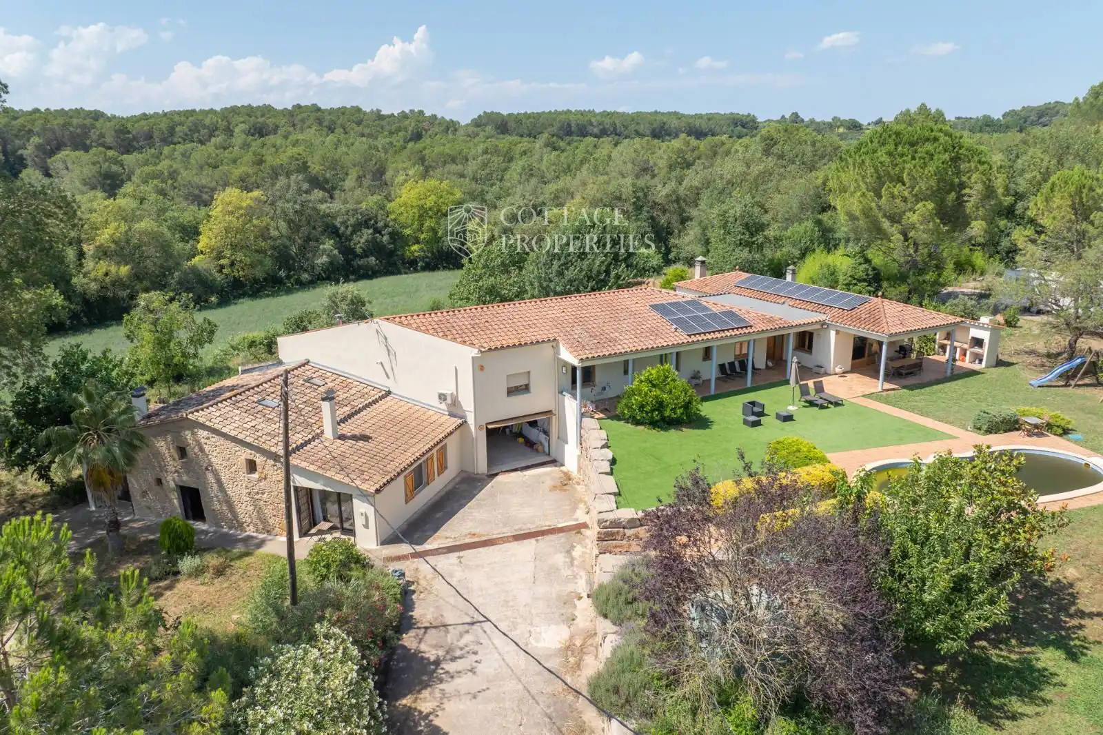 Vista exterior de Finca rústica en venta en Vilademuls con Aire acondicionado, Calefacción y Piscina