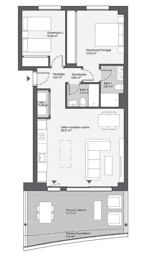 Apartamento con ascensor en venta en Diseminados, imagen 18