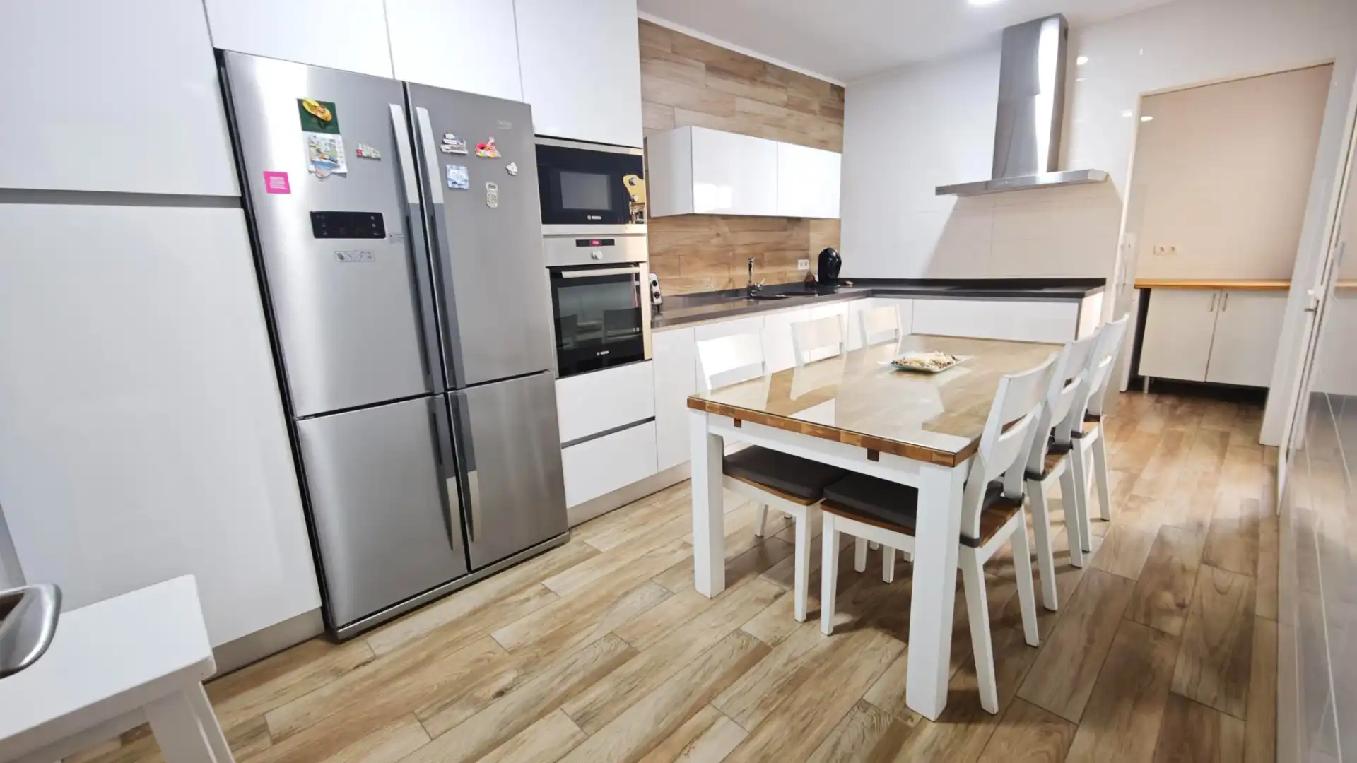 Kitchen of Detached homes for sale in Roquetas de Mar  with Air Conditioner, Furnished and Balcony