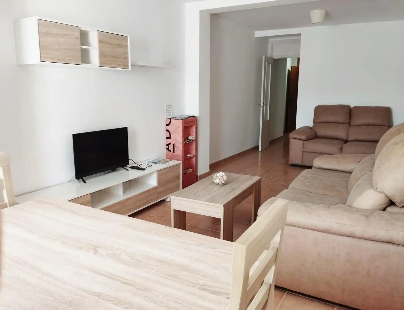 Sala de estar de Apartamento de alquiler en Chiclana de la Frontera con Aire acondicionado y Amueblado