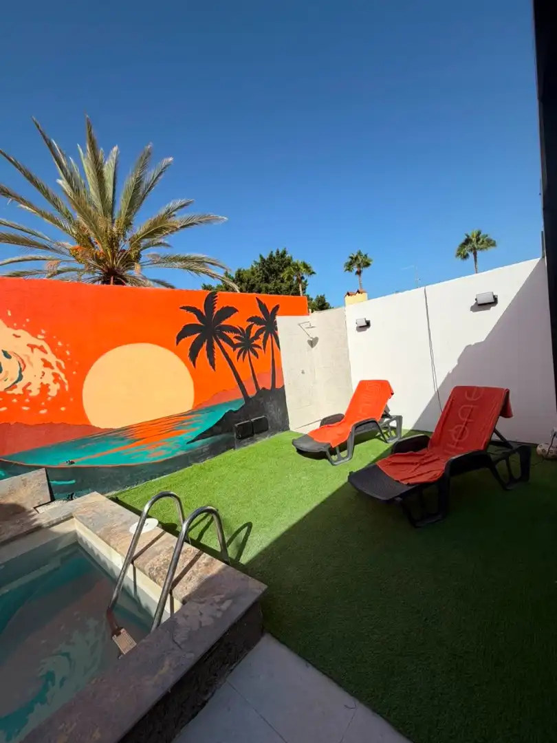 Terrace of Houses for rent in Mogán  with Air Conditioner, Private garden and Terrace