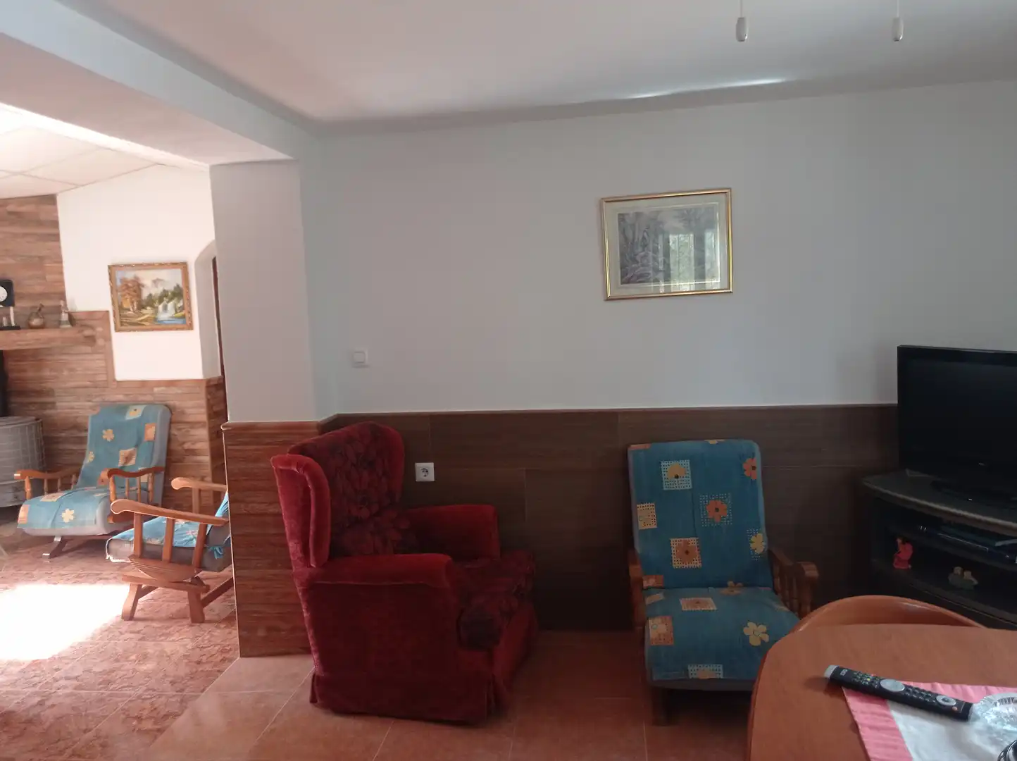 Sala de estar de Finca rústica en venta en Fuente Álamo de Murcia con Calefacción, Jardín privado y Piscina
