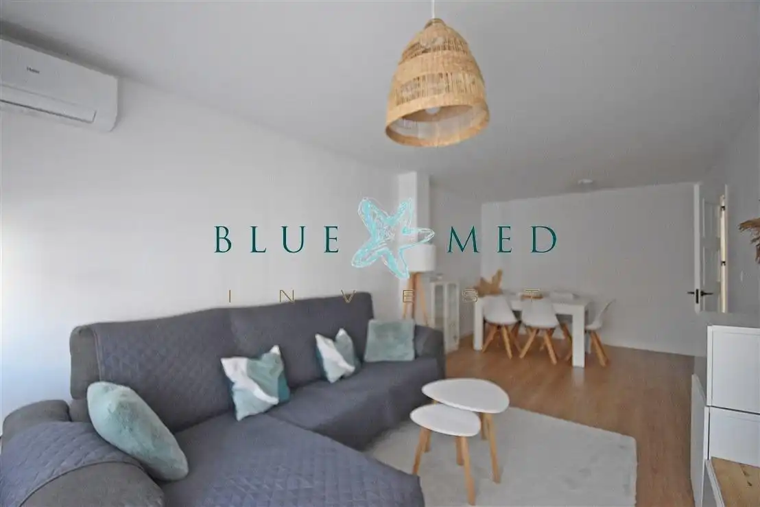 Living room of Flat for sale in Mazarrón  with Air Conditioner, Terrace and Furnished