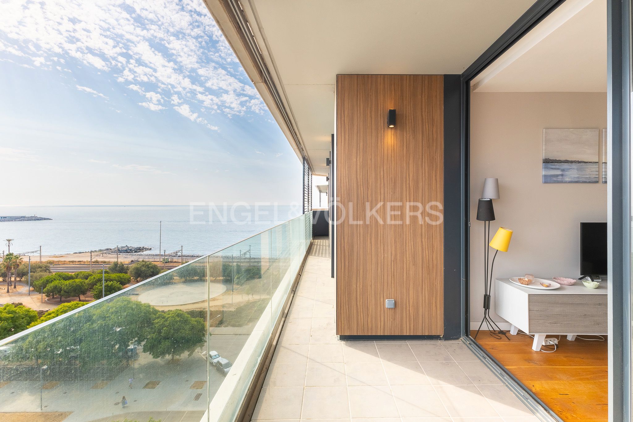 Terrace of Apartment for sale in Mataró  with Air Conditioner, Heating and Parquet flooring