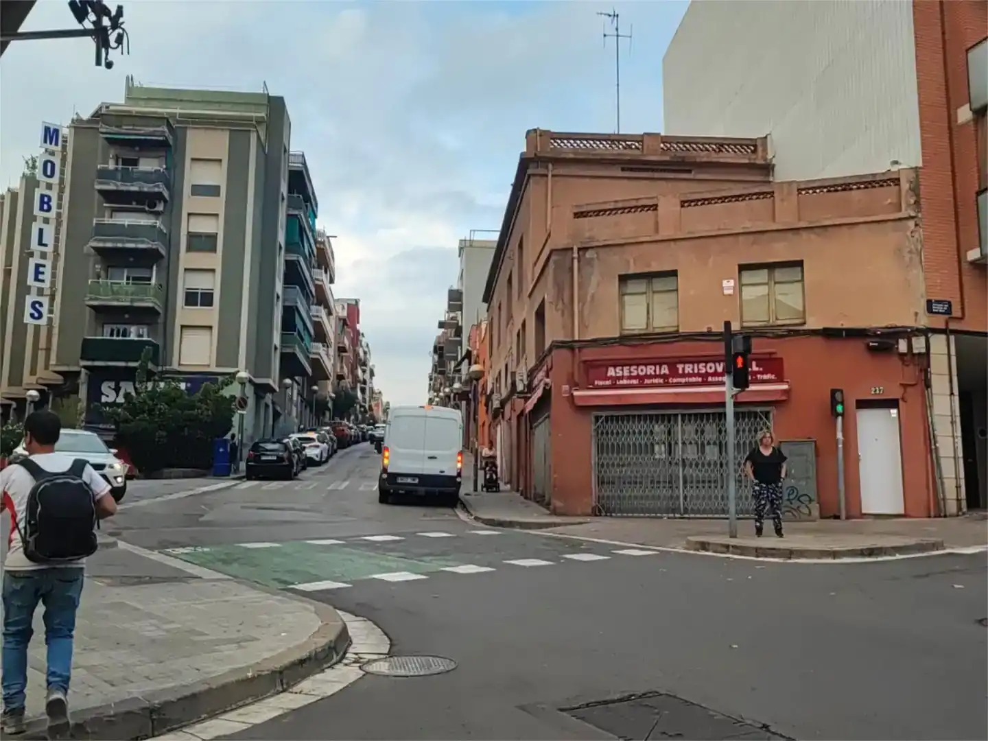 Vista exterior de Casa adosada en venda en Badalona