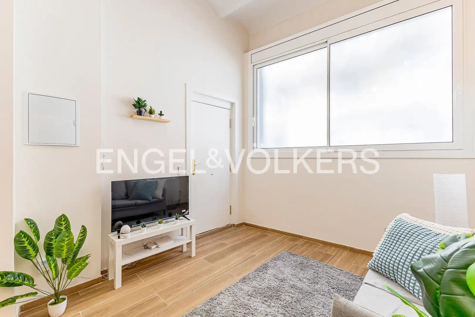 Sala d'estar de Apartament en venda en Barcelona amb Aire condicionat i Calefacció