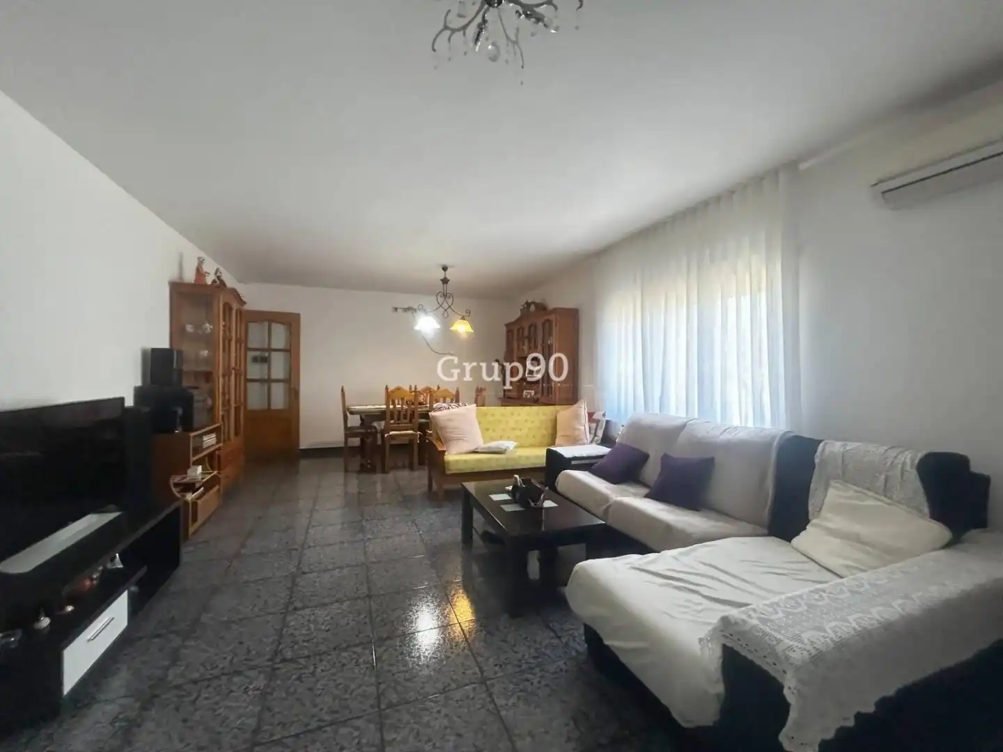 Sala d'estar de Casa o xalet en venda en Alcoletge amb Calefacció, Jardí privat i Traster