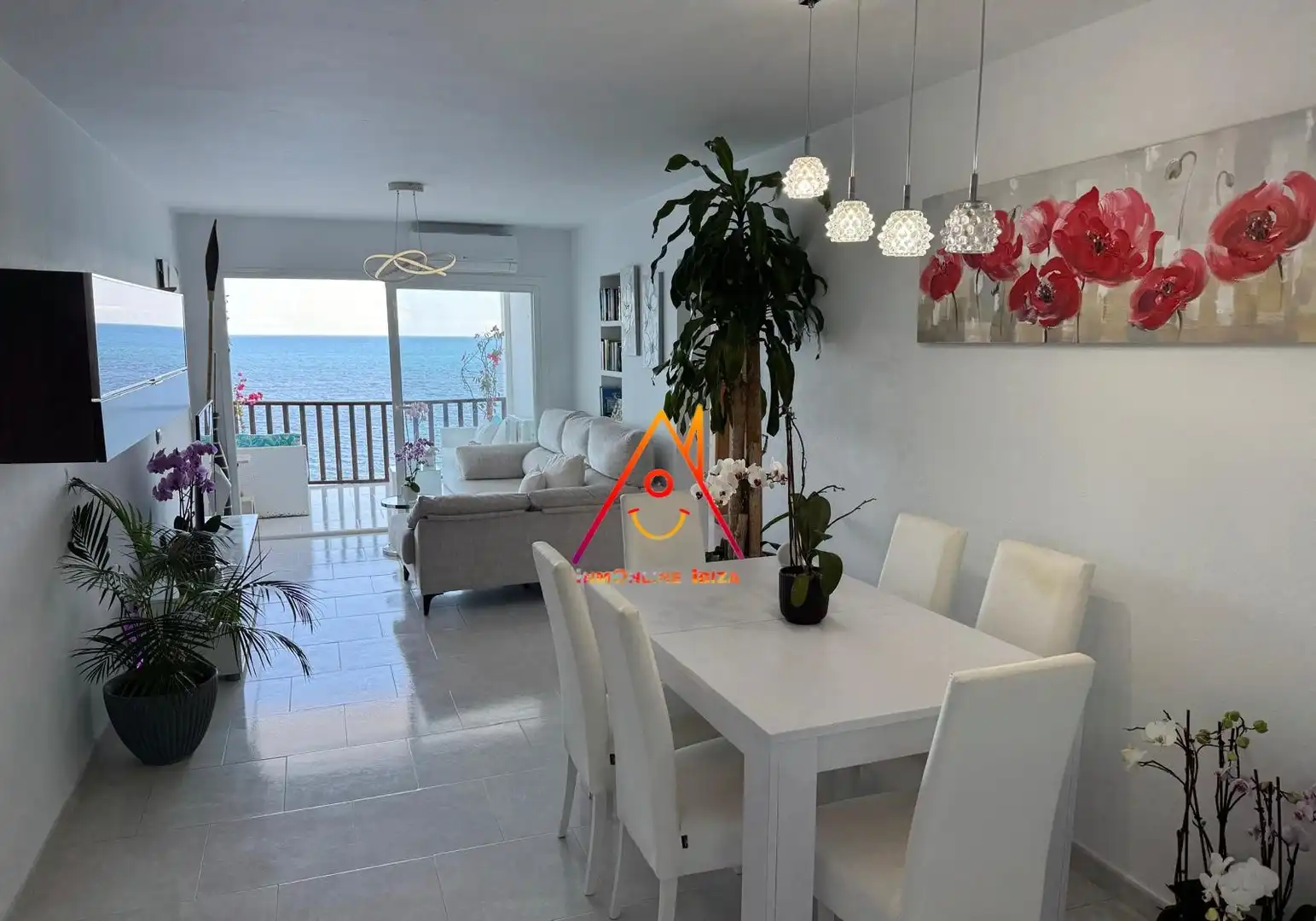 Dining room of Flat for rent in Eivissa  with Terrace, Furnished and Oven