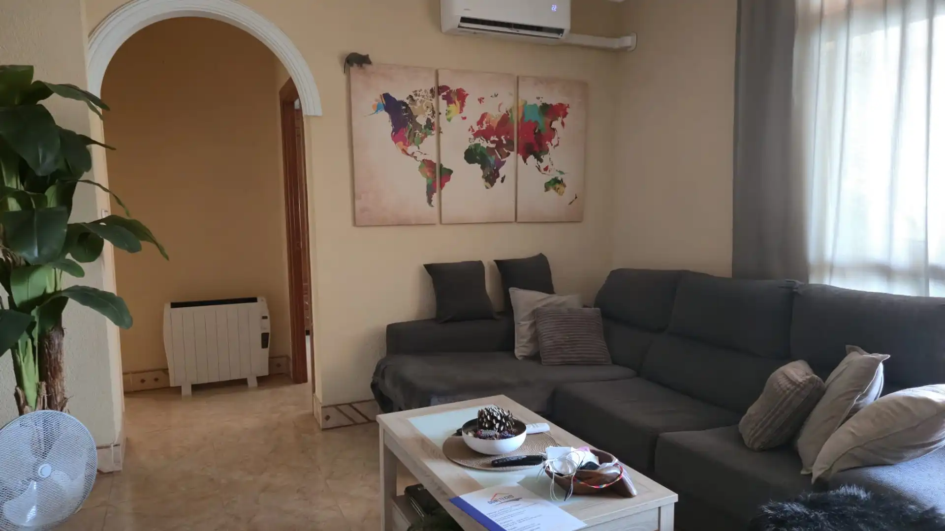 Sala d'estar de Pis en venda en Málaga amb Aire condicionat, Terrassa i Moblat