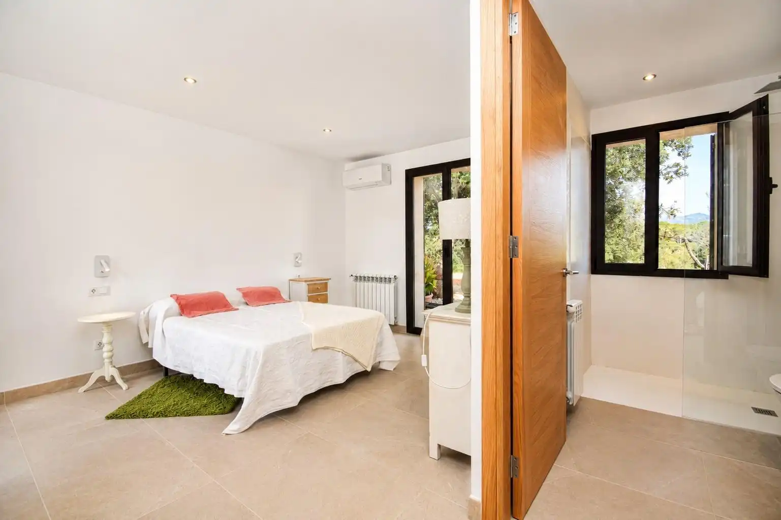 Schlafzimmer von Country house zur Miete in Búger mit Klimaanlage, Heizung und Privatgarten