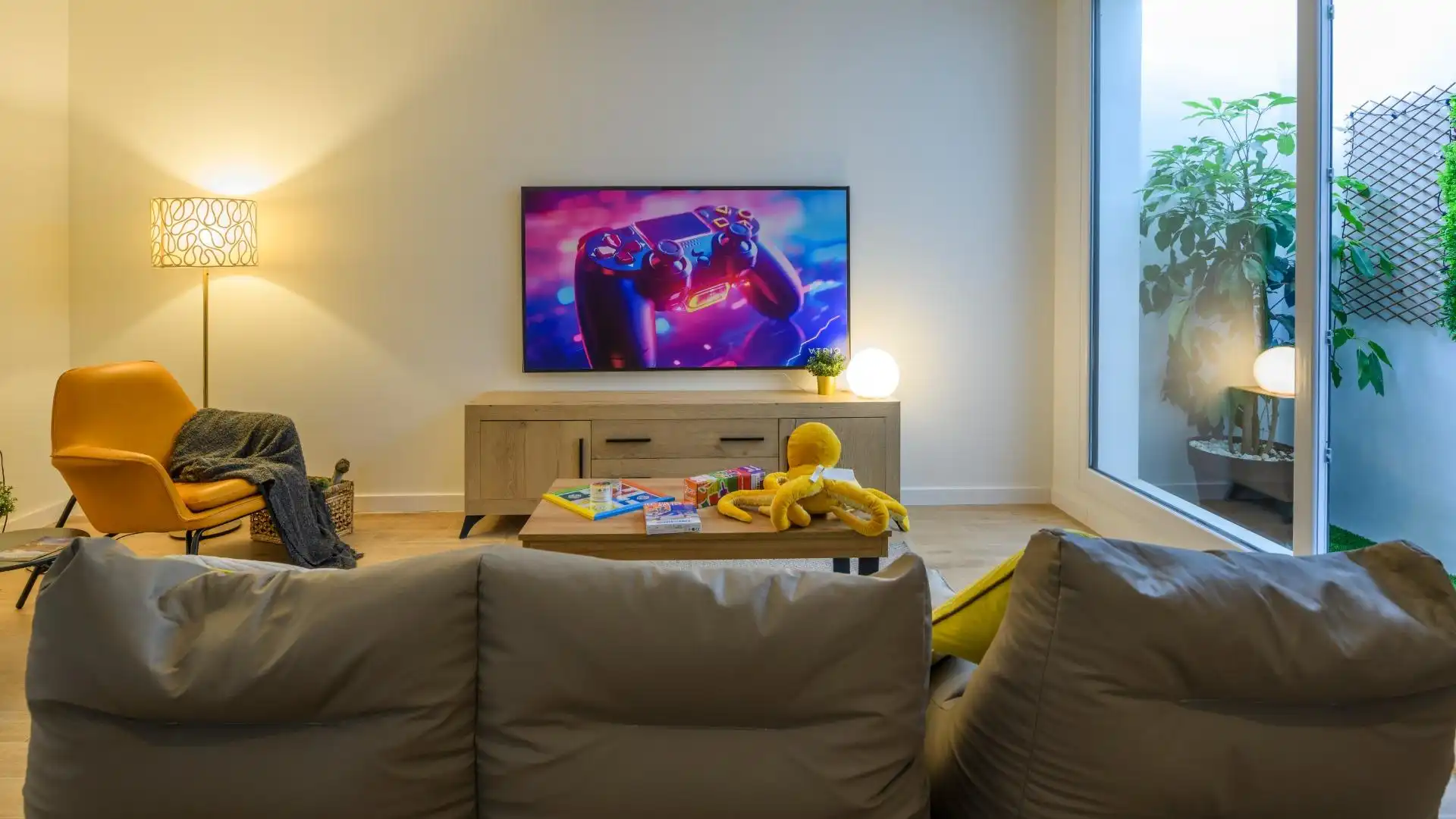 Sala d'estar de Casa o xalet en venda en Murcia amb Aire condicionat, Jardí privat i Terrassa