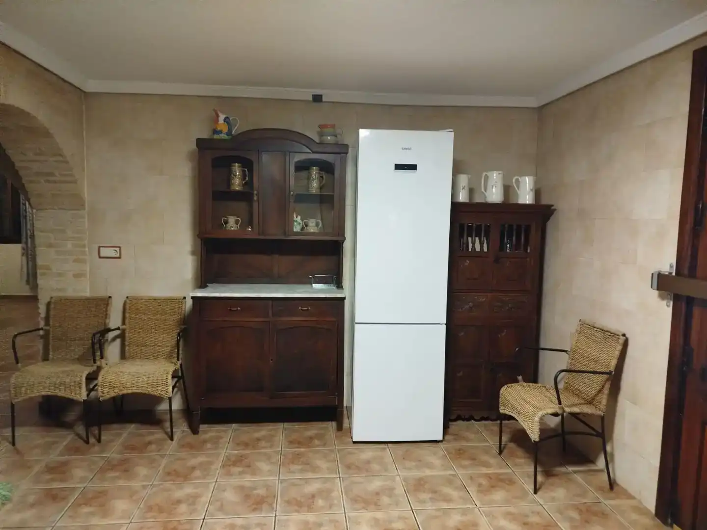 Cuina de Casa o xalet de lloguer en Lorquí amb Aire condicionat, Jardí privat i Moblat