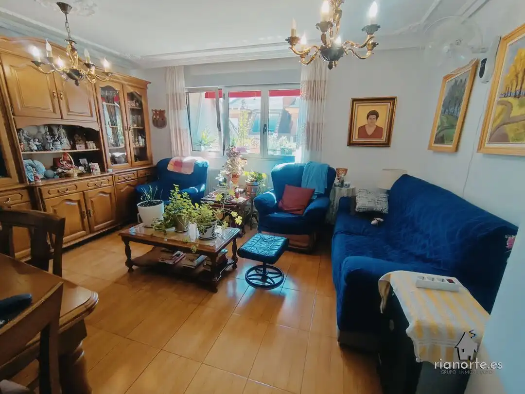 Living room of Flat for sale in Laviana  with Heating, Terrace and Storage room